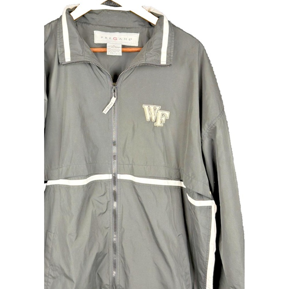 Pregame Wake Forest Demon Deacons Windbreaker Jacket XL Black Vintage NCAA